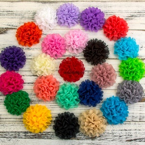 Free Shipping Vintage Burned Edge Chiffon Flowers Hair Accessories Artificial Fabric Flowers For Headbands Diy Supplies Material Flower 10CM