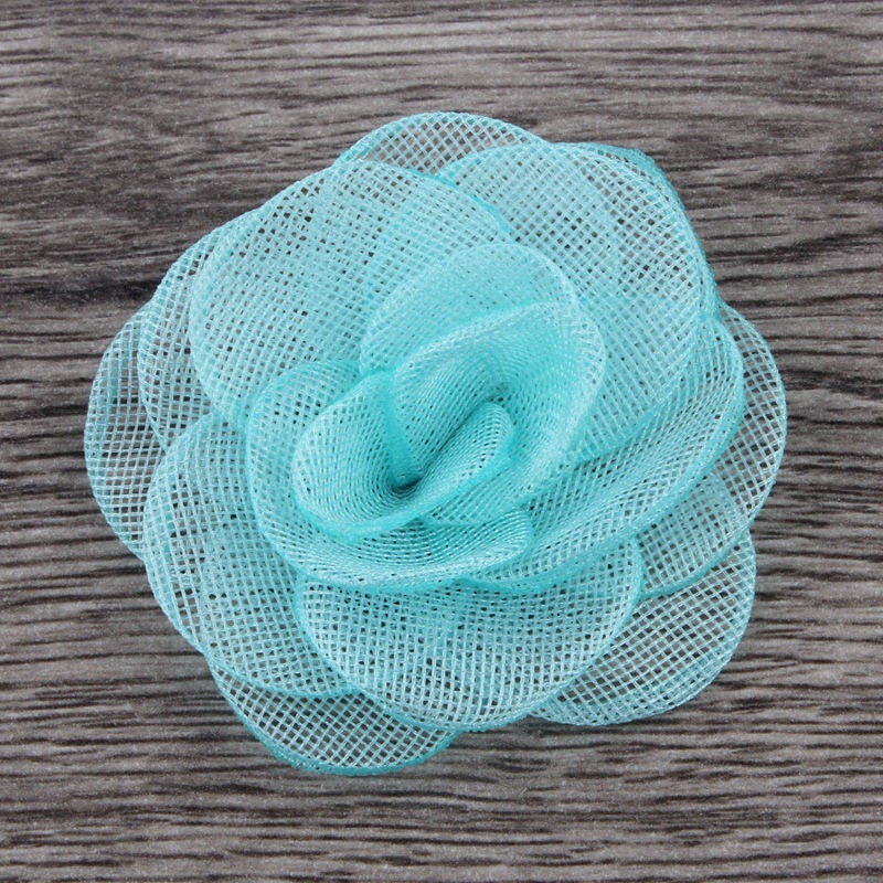 3.5cm Newborn Handmade Gauze Layered Hair Flower Vintage - Etsy