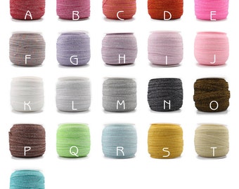 5/8" Elastic Glitter Velvet Ribbon Ornaments Metallic Elastic Band for Baby Girls Hair Accessories