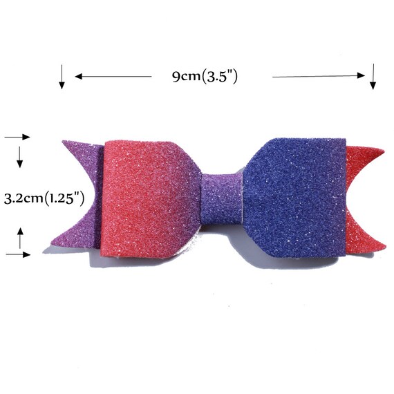 30PCS 7.2CM Fashion Grosgrain Hair Bows With Fish scale For Hair Accessories