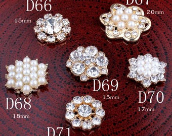 Pearl Regal Embellishment Centers Choose 3 or 12 Pcs - Etsy