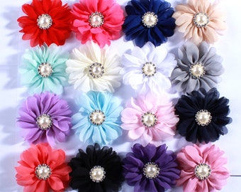 Free Shipping Newborn Chic Fabric Flowers for Hair Accessories - Etsy