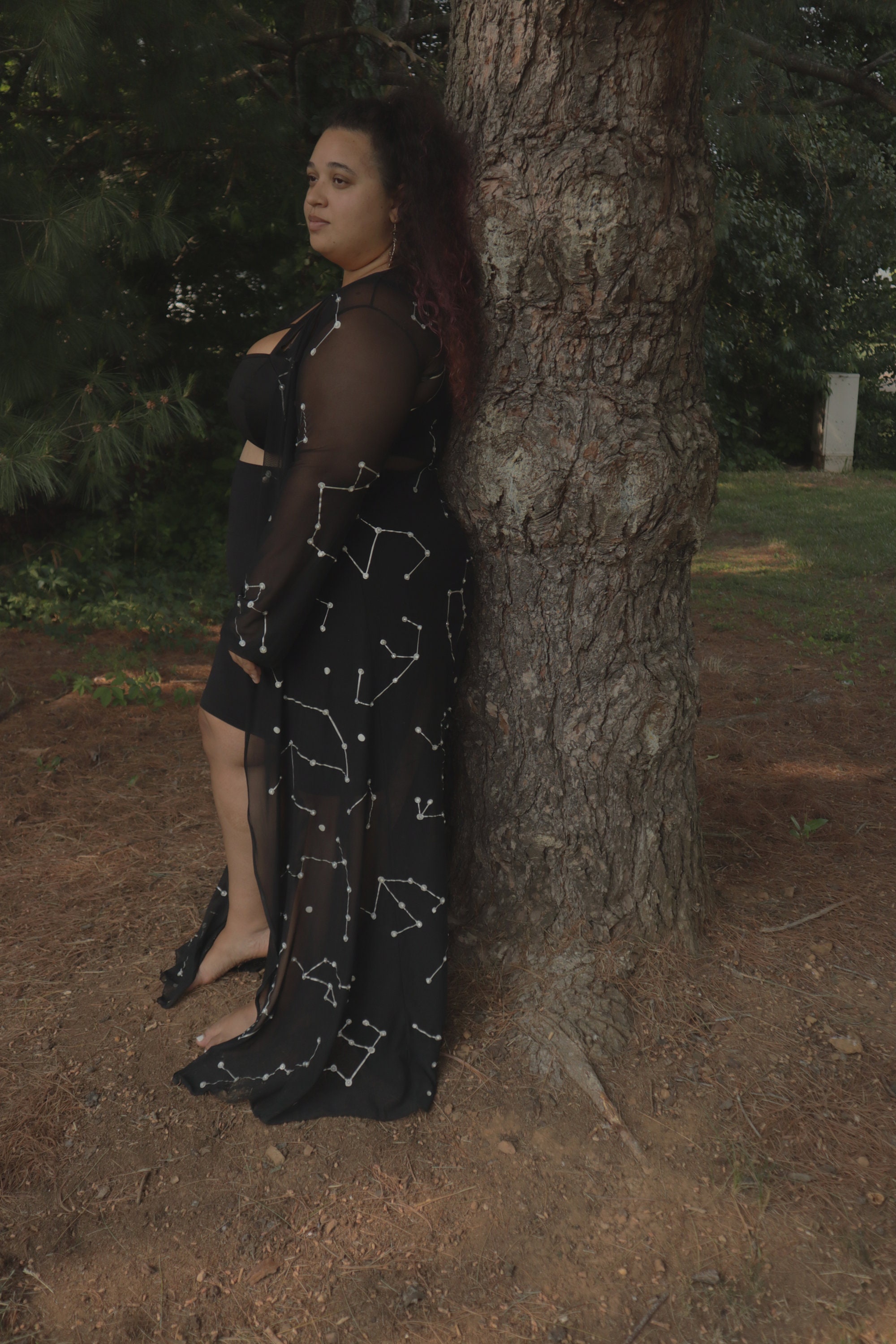 Constellation Robe, Priestess Robe, Witch Robe, Moon, Stars, Zodiac ...