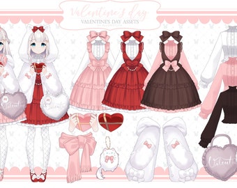 VTuber Asset - Valentine's Day Set - Digital Goods