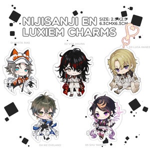 Nijisanji EN - Luxiem Acrylic Charms
