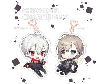 Nijisanji - ChroNoiR - Kanae(叶) + Kuzuha(葛葉) Acrylic Charms