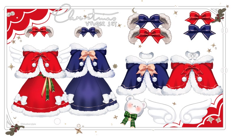 VTuber Asset Christmas Set Digital Goods image 1