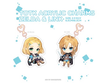Zelda & Link | Tears of the Kingdom | Totk - acrylic keyholder charms/ standees