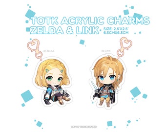 Zelda & Link | Tears of the Kingdom | Totk - acrylic keyholder charms