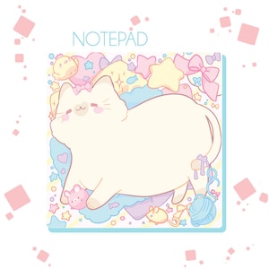 Kawaii Cat Notepad - Stationary