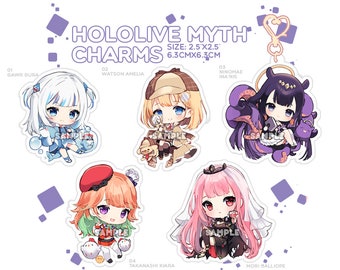 Holo EN - Hololive Myth - acrylic keyholder charms/standees