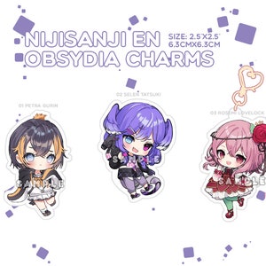 Nijisanji EN - Obsydia Acrylic Charms