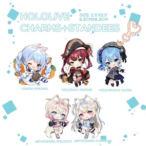 Hololive acrylic keyholder charms/standees