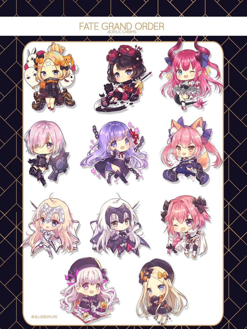 Fate/Grand Order - Clear Acrylic Charms 