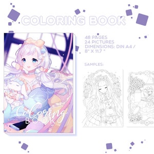 Coloring Book - Original anime art (non AI :) )