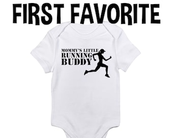 Mommy's Running Buddy Baby Onesie