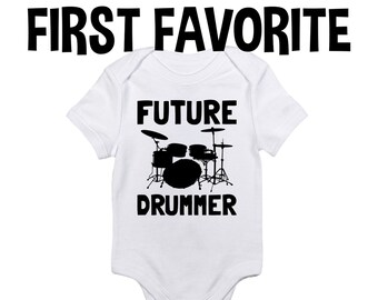 Da Vinci Drums Smalls Baby Onesie,Infant Bodysuit Black
