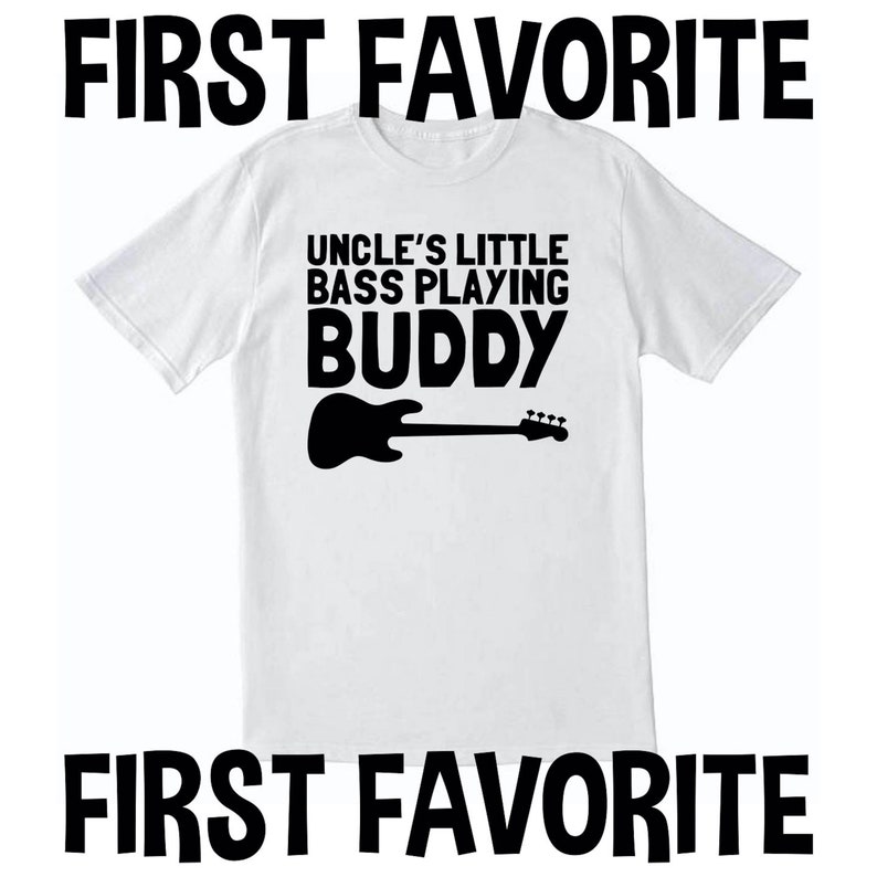 Uncle/'s Little Bass Playing Buddy Toddler T Shirt
