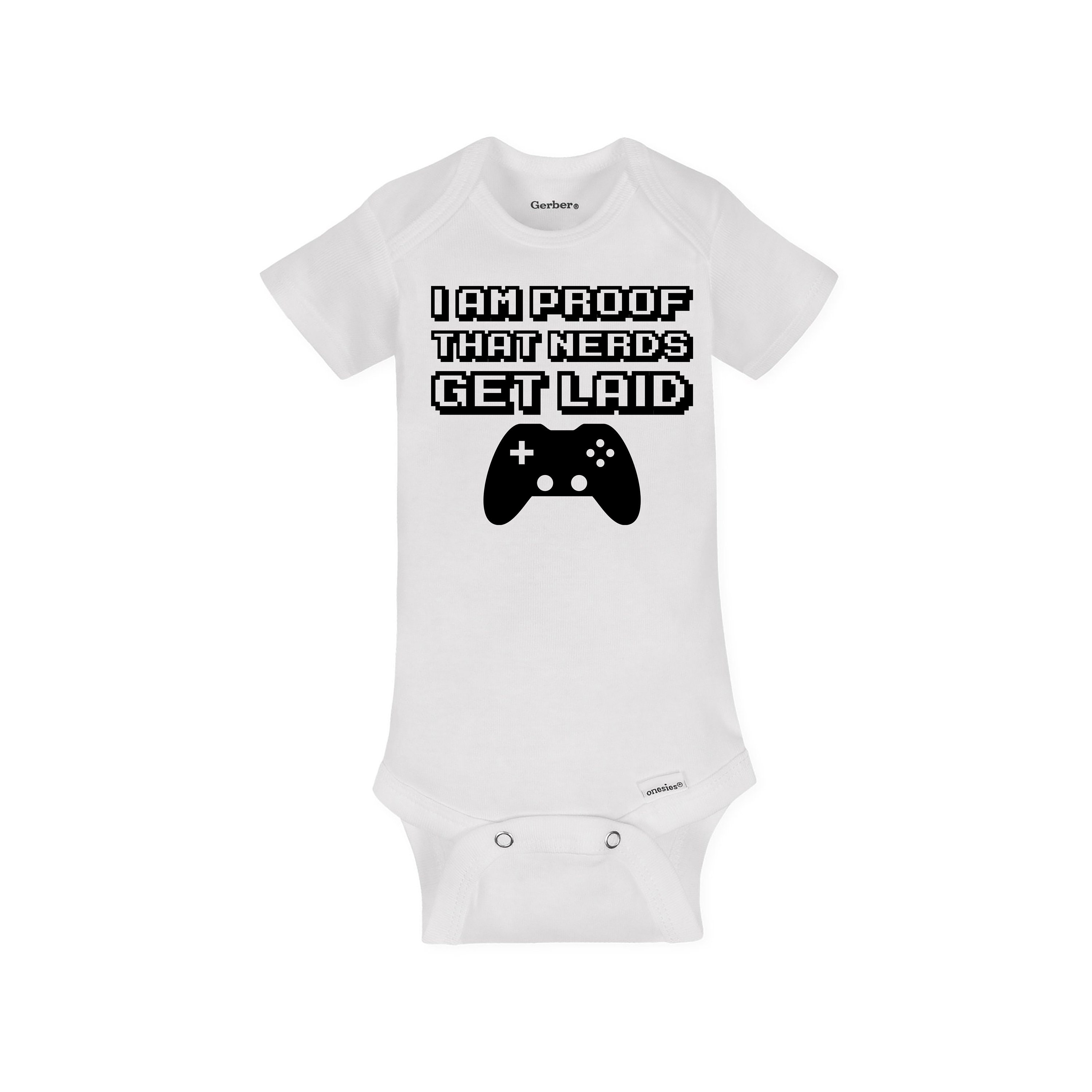 Funny Video Games Baby Onesie I'm Proof That Nerds Get - Etsy Funny Video Games Baby Onesie I'm Proof That Nerds Get - Etsy