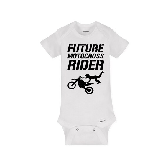 Dirt Bike Baby Onesie Future Motocross Rider Pregnancy Etsy