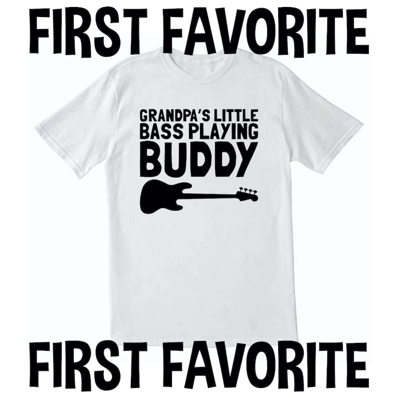 Grandpa/'s Little Bass Playing Buddy Toddler T Shirt