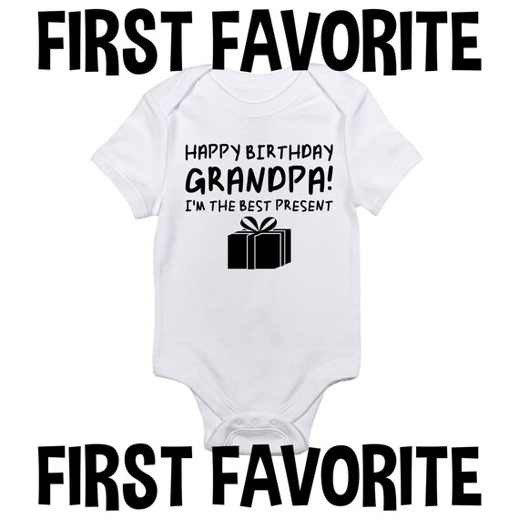 happy birthday grandpa onesie