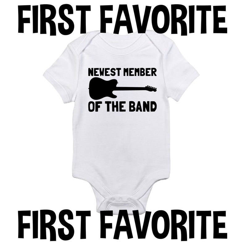 Newest Member Of The Band Baby Onesie Cute Music Infant Etsy