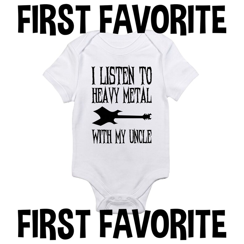 heavy metal baby onesies