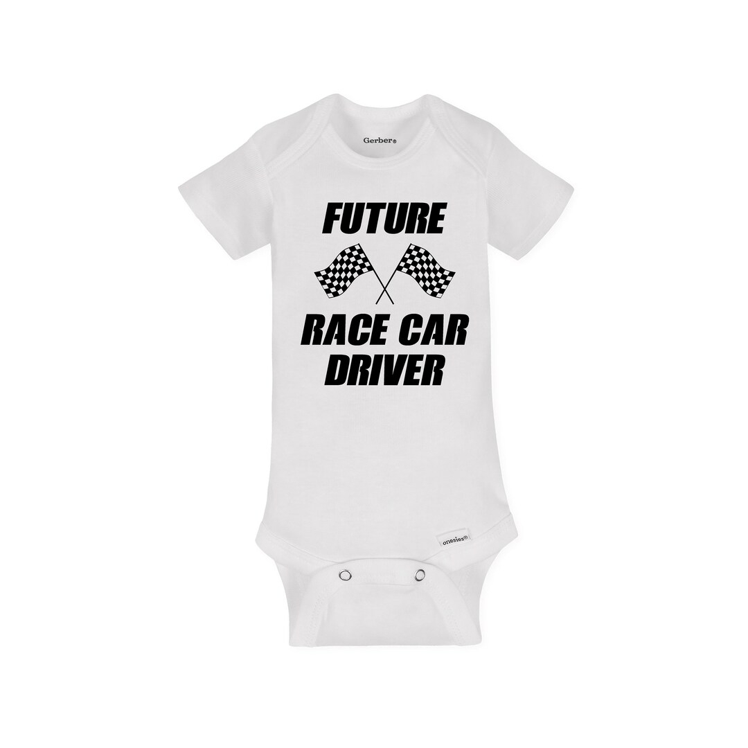 Race Car Driver Baby Onesie Racing Pregnancy Announcement Etsy