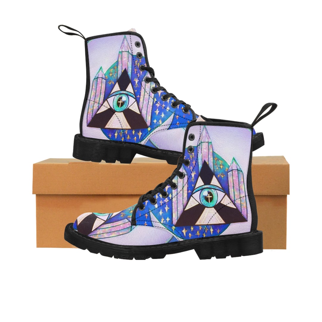 Colorful Abstract Paint Women's Boots