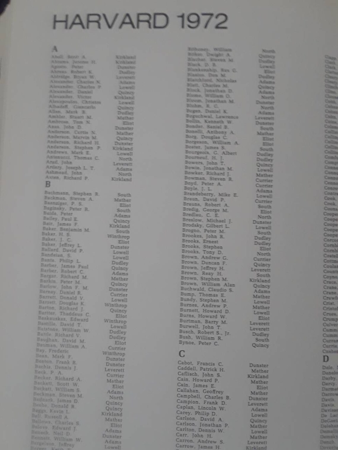 1972 Harvard University Radcliffe college 336 yearbook Etsy