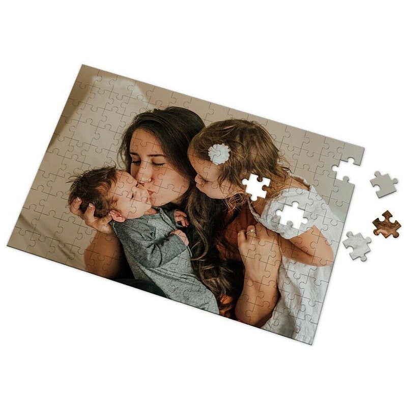 120 pieces Jigsaw Photo Puzzle with A3 Frame Birthday Wedding Etsy