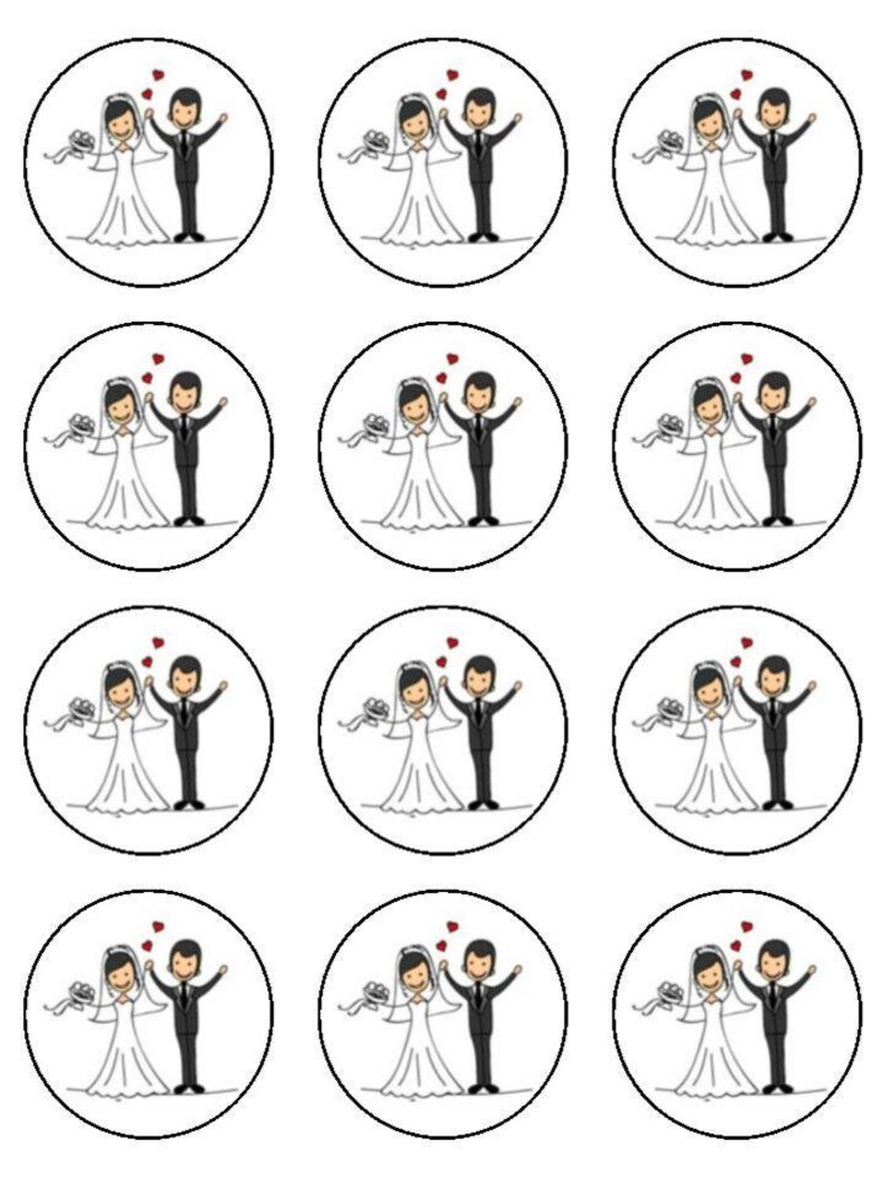30 Personalised Cake cupcake toppers edible image wafer Etsy