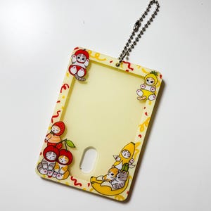 Porte-clés porte-cartes photo Fruit Kitties