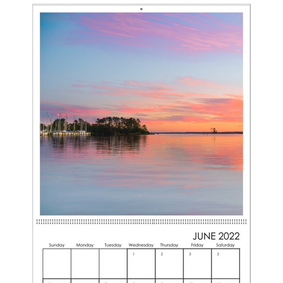 Coastal Carolina Calendar 2022 2022 Wall Calendar Coastal Calendar Beach Calendar | Etsy Ireland