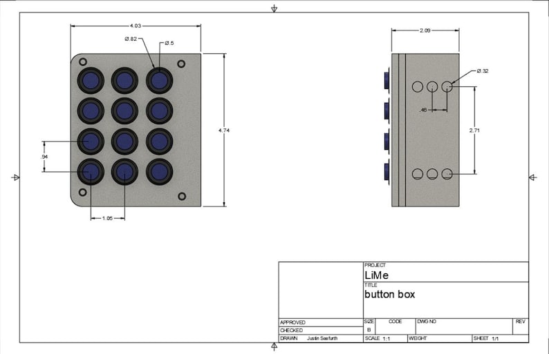 Semi Customizable Button Panel / Button Box for Driving / Flying ...