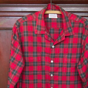 Vintage Luxuriana par Cisco chemise à carreaux