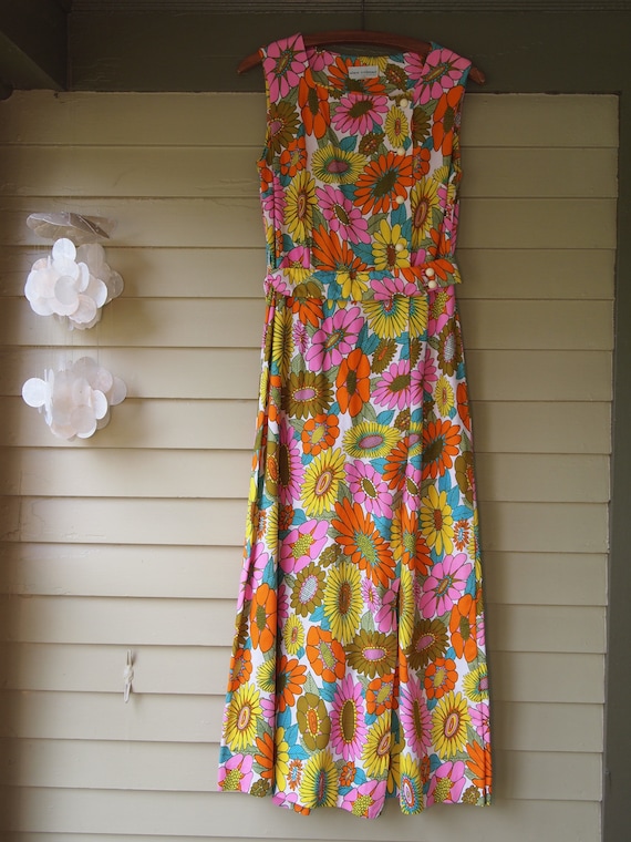 Vintage 1970s Alex Coleman California Maxi Jumpsui