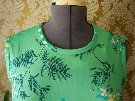 Vintage Parkshire Original 70s Green Dress - image 3
