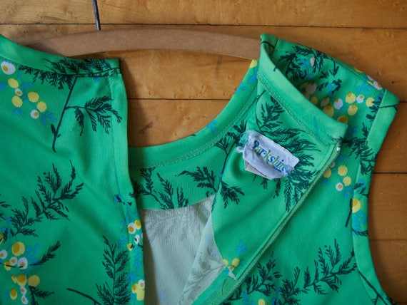 Vintage Parkshire Original 70s Green Dress - image 4