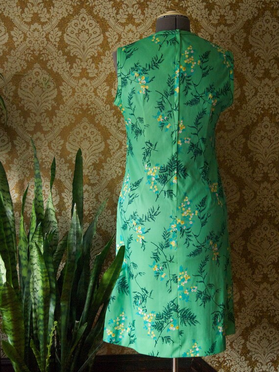 Vintage Parkshire Original 70s Green Dress - image 2