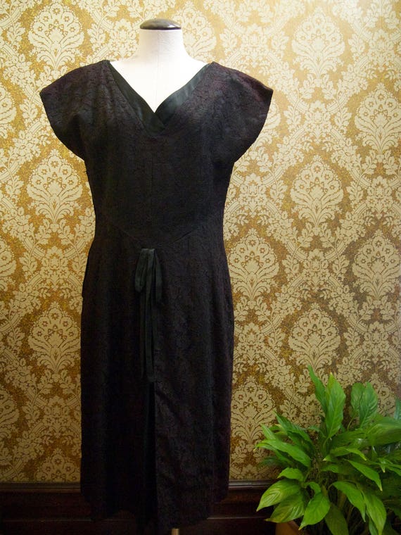 Vintage 1960s Burgundy Wine Dress - image 1