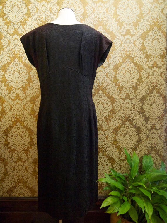 Vintage 1960s Burgundy Wine Dress - image 2