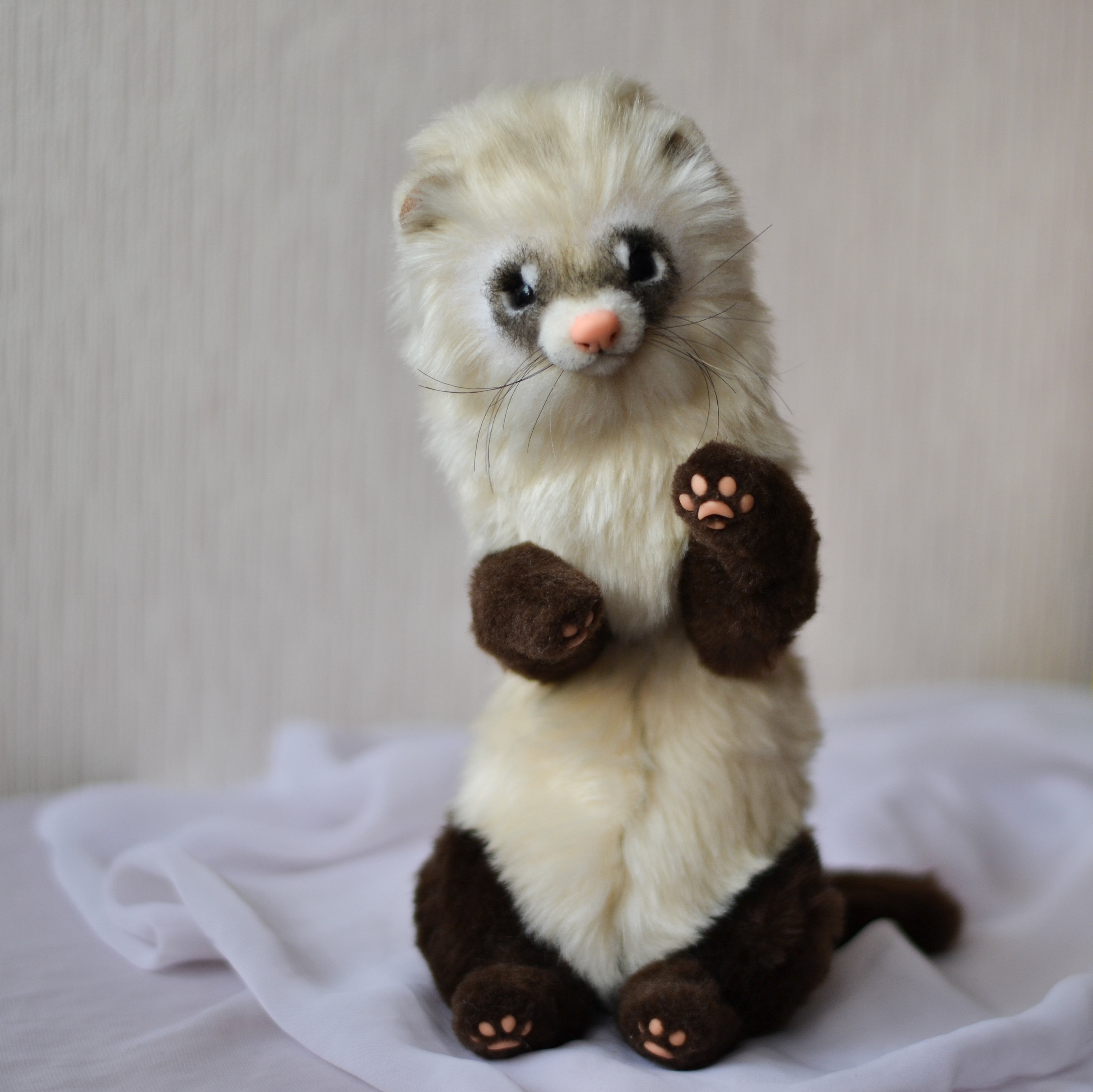 Teddy Ferret Molly. Made to order. Realistic toy. OOAK art Etsy