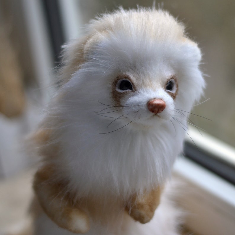 Teddy Ferret Sandy. Made to order. Realistic toy. OOAK