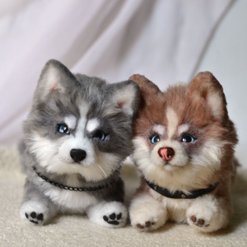 Husky puppy Hector. Made to order. Realistic toy. Husky puppy | Etsy