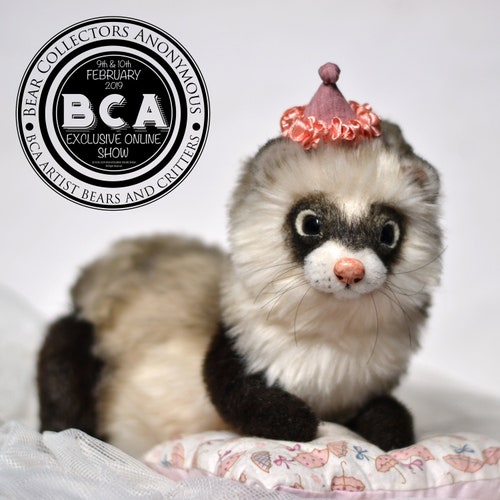 Ferret Fergus. Made to Order. Realistic Toy. OOAK Art Doll Etsy