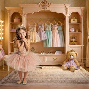 wardrobe for princess dresses DISNEY Princess 10-Piece Wardrobe Set Multi (11/12) dress up costume girls NWT