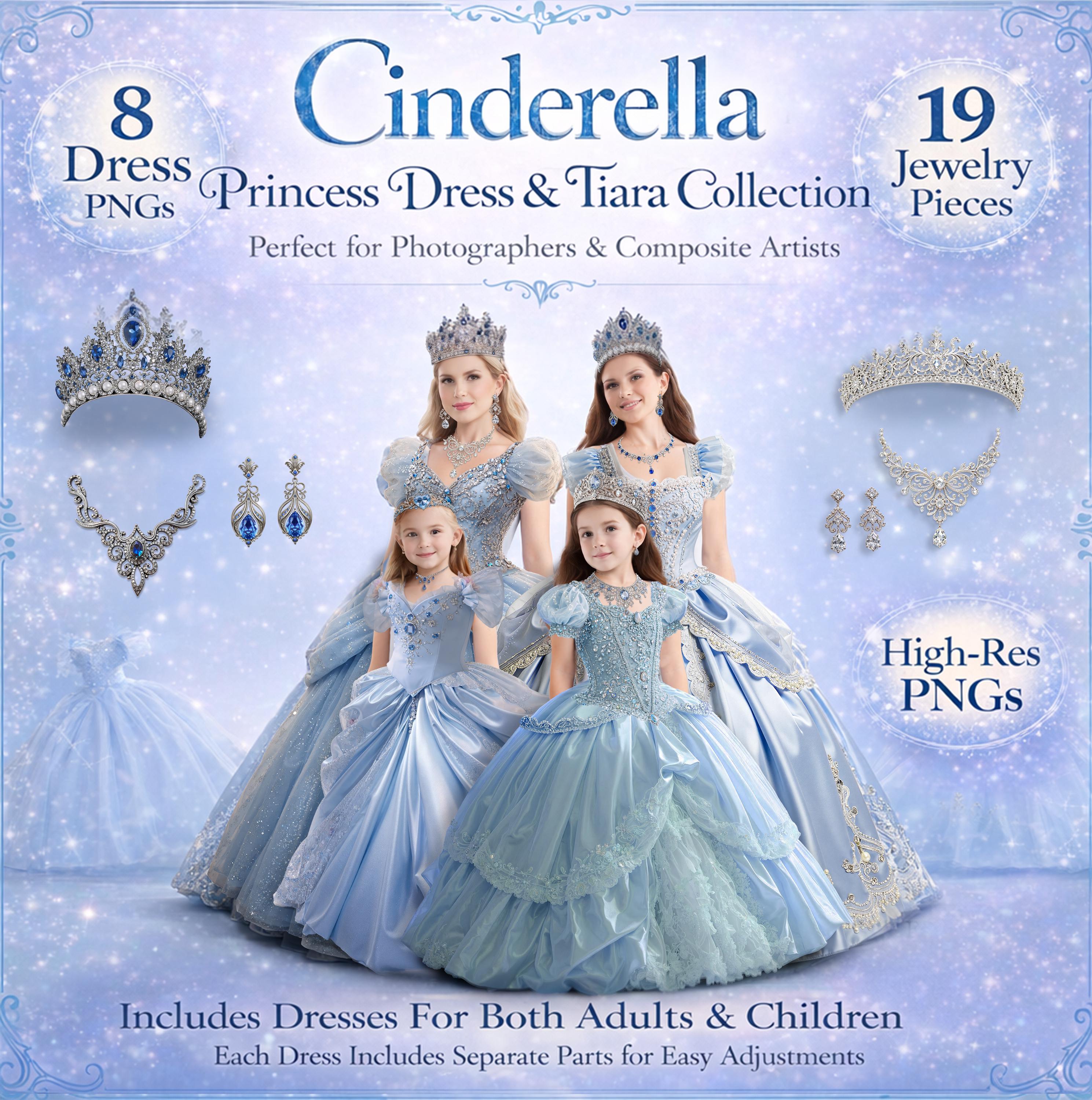 knee length dresses for ladies Portrait Collection Cinderella Gown – Only Little Once main image 1