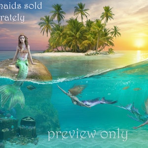 Mermaid Rock beach  background, sea, for photography composites, add your own subject for photoshop users, printable